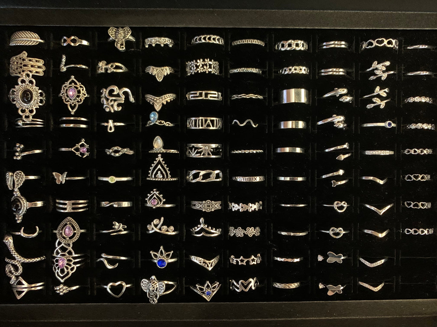 Various Silver Rings