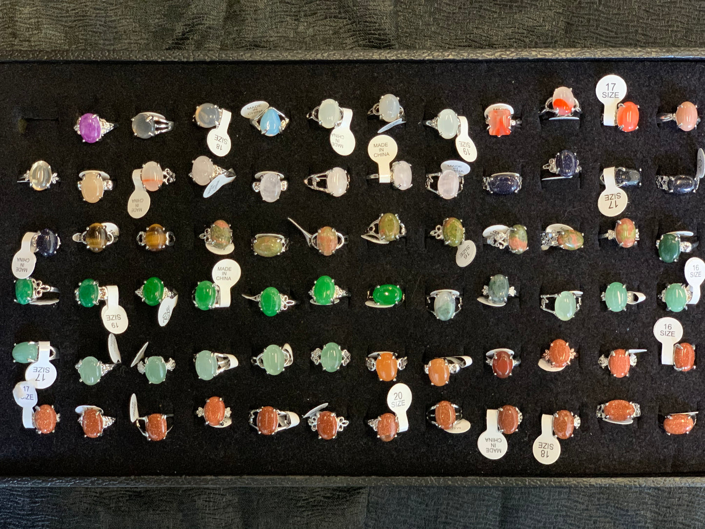 Various Stone Gem Rings