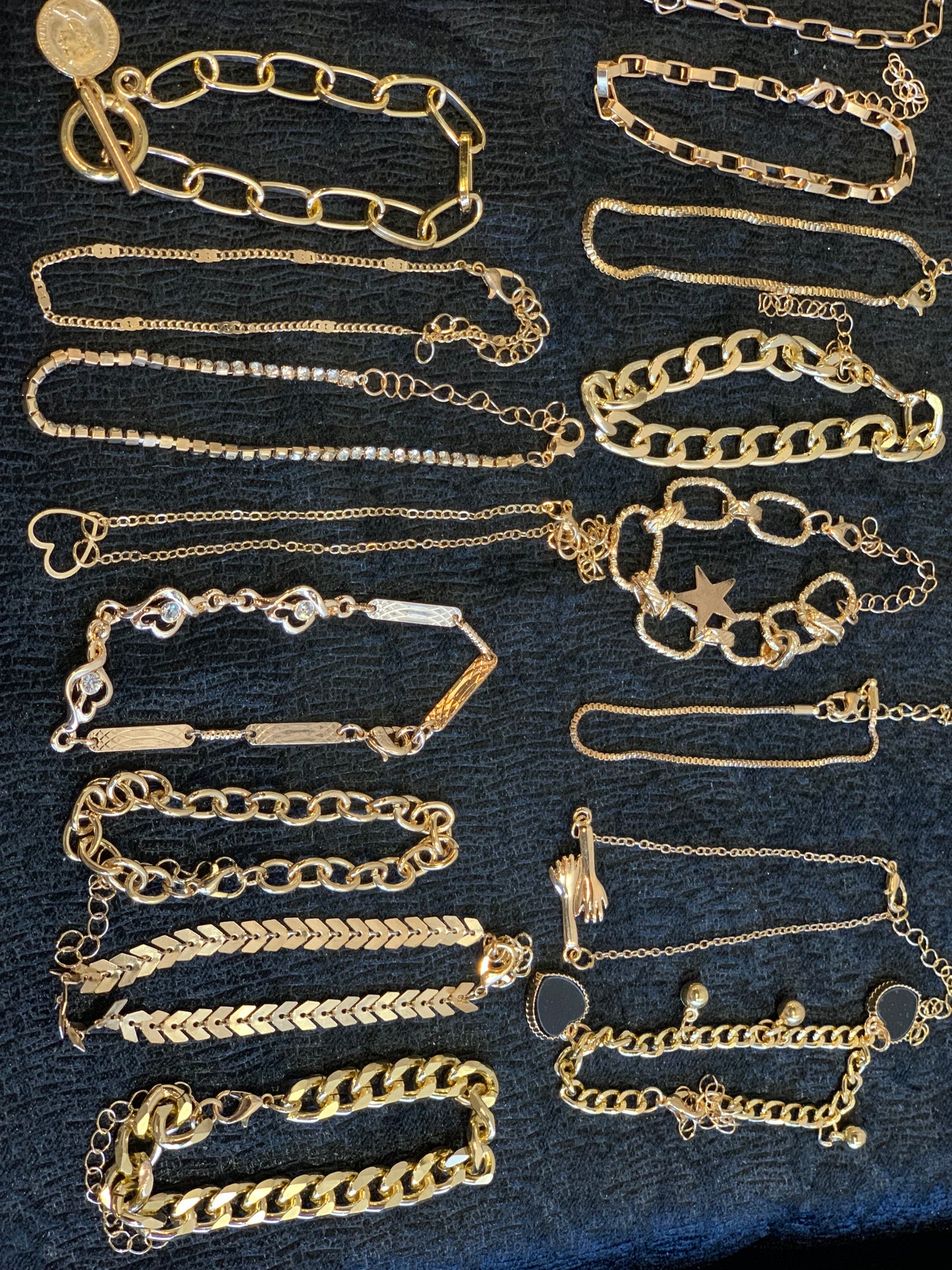 Assorted Gold Bracelets