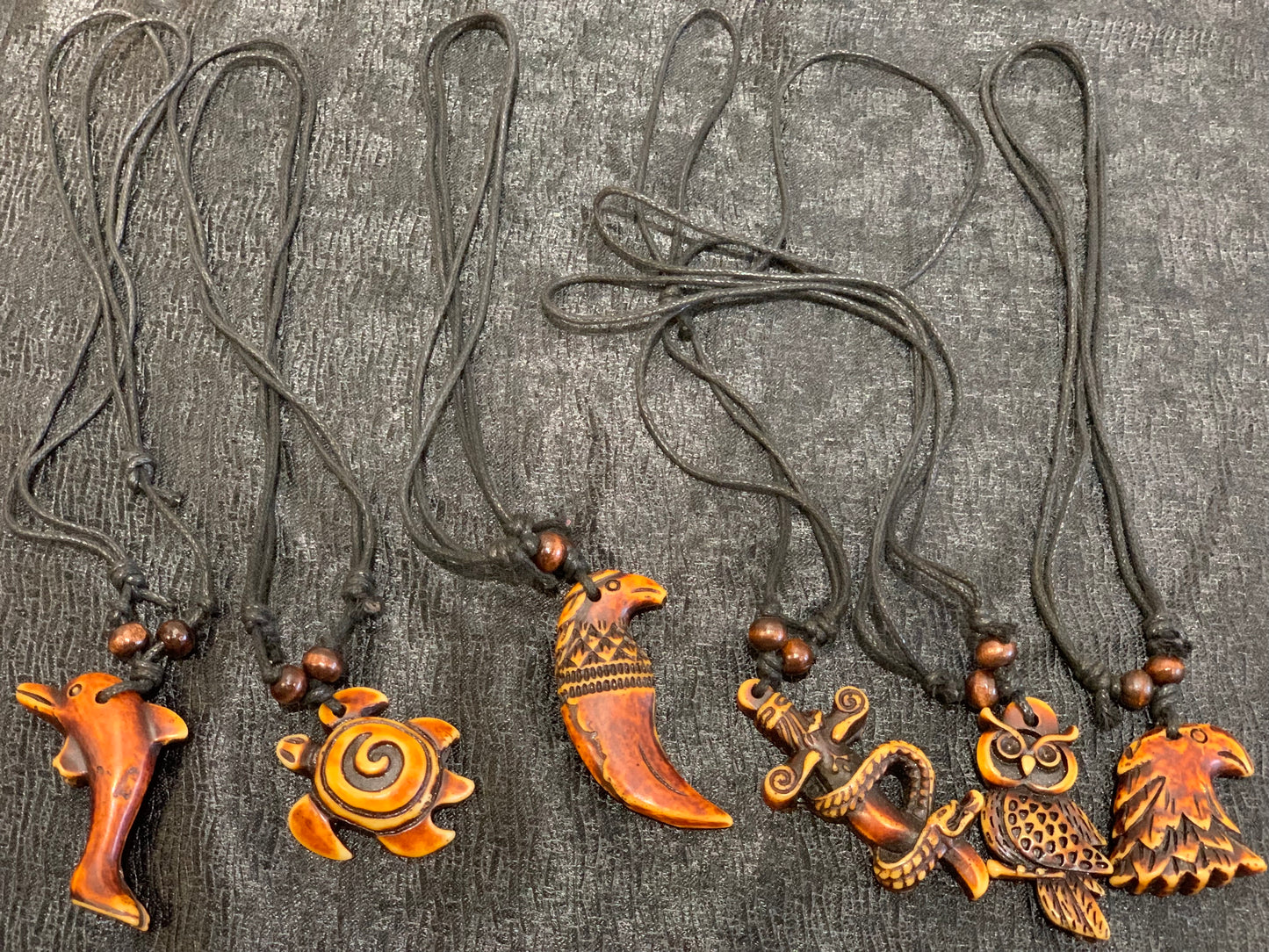 Wooden Figure Necklaces