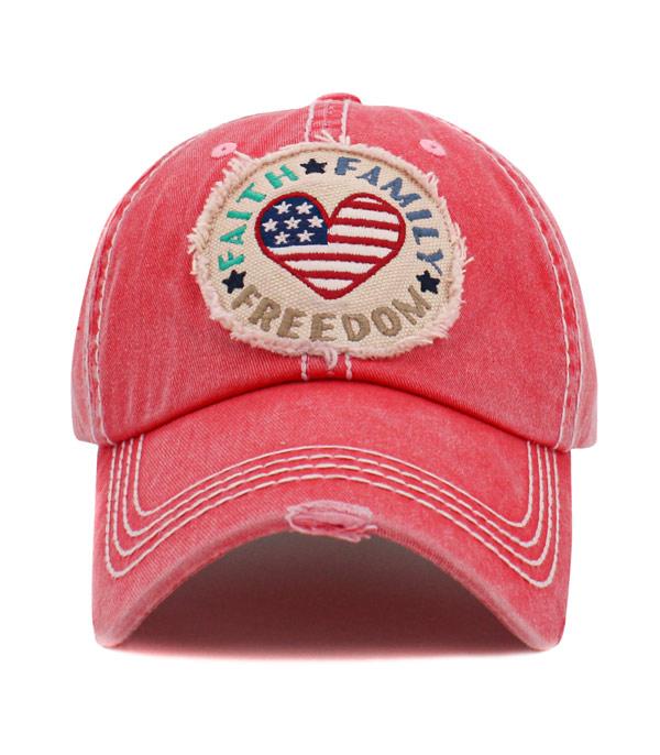 Faith Family Freedom Ball Cap