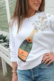 Queen of Sparkles Popping Champagne Sweatshirt